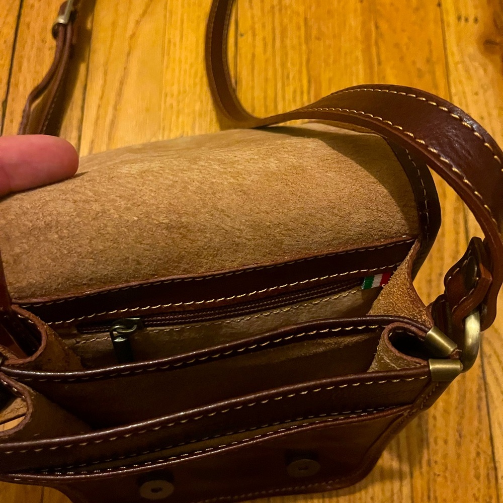 100% genuine leather purse Italian made